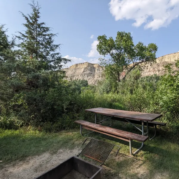 Picnic area and fire pit