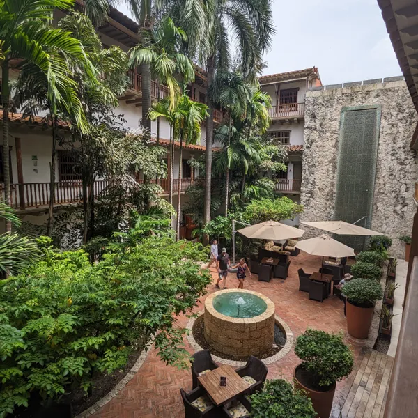 Hotel courtyard