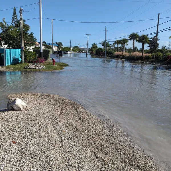 flooded roadway