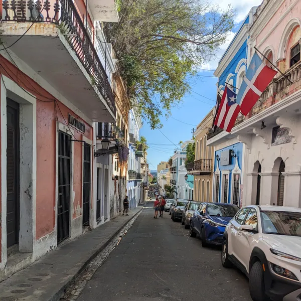 Street with colorful buildings