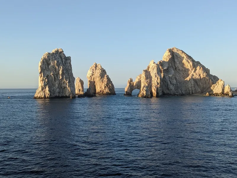 Rock formation sticking out into the coast