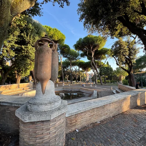 Fontana delle Anfore (Fountain of the Amphorae) located within the Parco del Colle Oppio