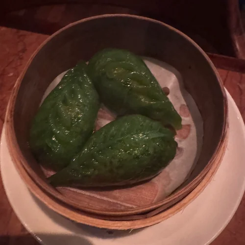Duck and Rice Goji Berry and Spinach Dumplings