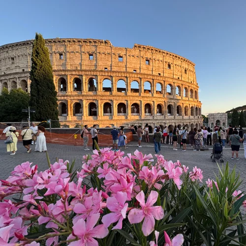 Colosseum with Flowers
