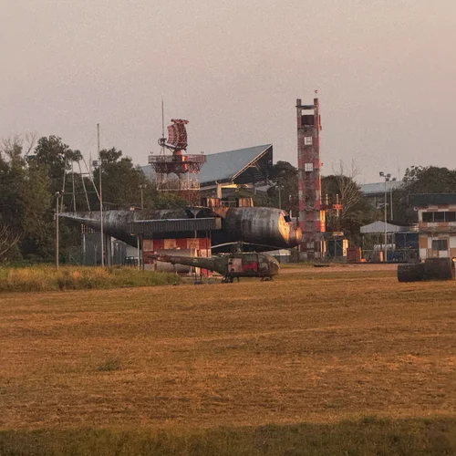 Old military equipment near Kuantan's airport